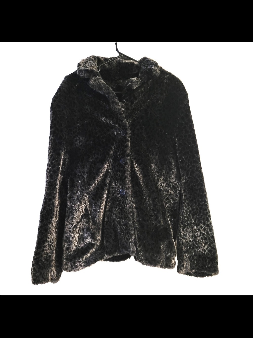 Vintage Leopard Faux Fur Coat